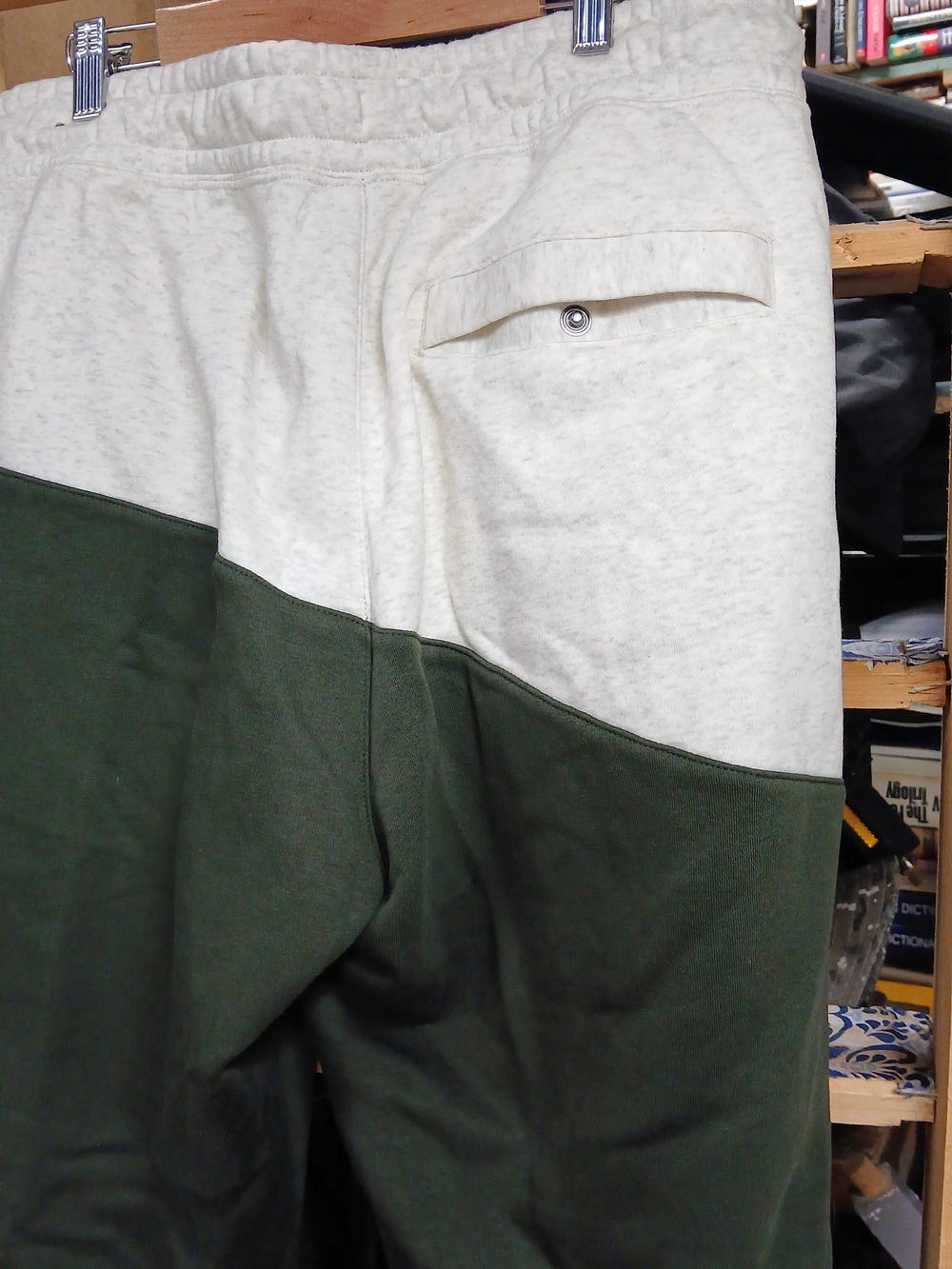 Nike Cream & Olive Green Colorblock Joggers - Picture 5 of 10
